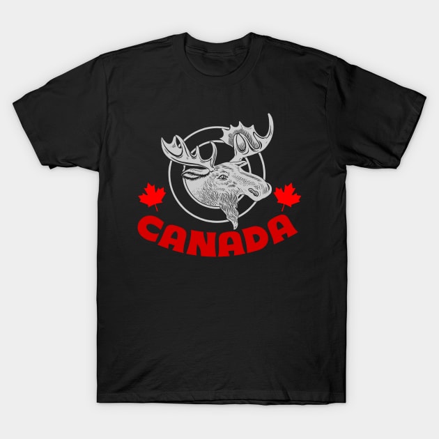 Canada Day Design T-Shirt by etees0609